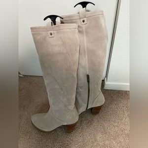 UGG suede heel boots